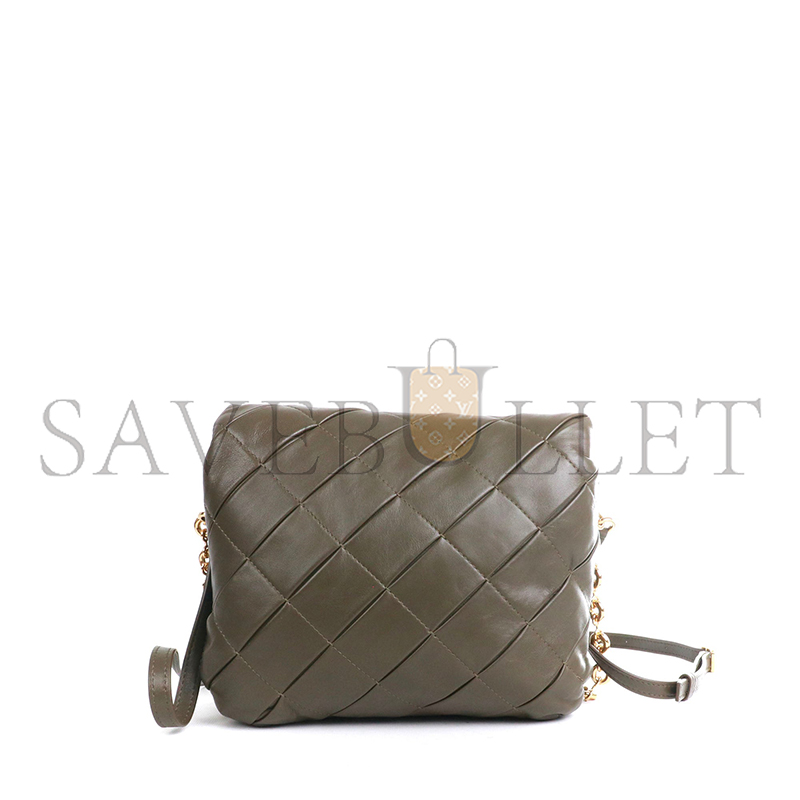 LOEWE PUFFER GOYA PLEATED LEATHER SHOULDER BAG A896P41X14 (23*17*9cm)